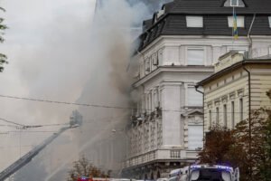 Russian Drone Strikes Office of Ukraine’s Intelligence Chief