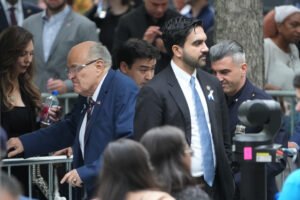 At 9/11 ceremony, Giuliani and Mamdani … shake hands?